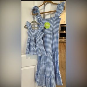 Mommy and Me matching smocked dresses- NWT